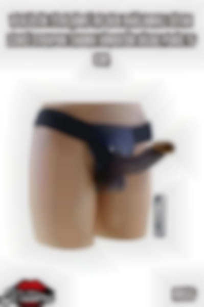 #Kissers00227 - 15 Cm Titreşimli Zenci Takma Vibratör Dildo Penis