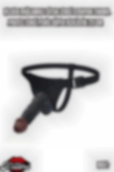 #Kissers00220 - Gerçekçi Siyah Zenci Strapon Takma Penis 23 Cm