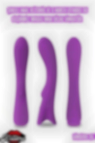 #Kissers00764 - Şarjlı Anal Klitoris ve G Nokta Uyarıcı Su Geçirmez Masaj Mor Dildo Vibratör