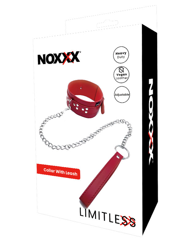 #709101 - NOXXX LIMITLESS Kırmızı Deri Boyun Tasması