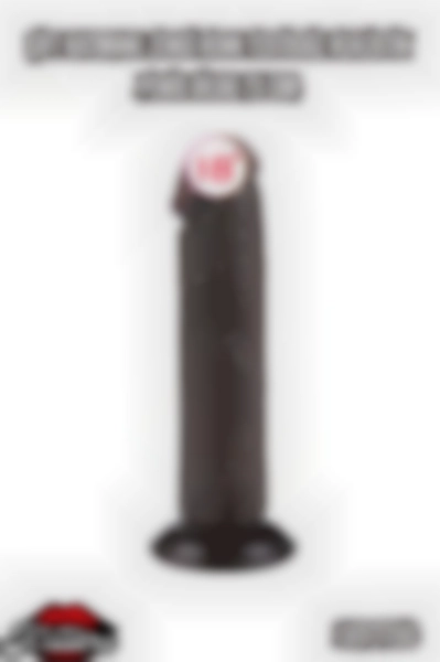 #Kissers00196 - Gerçekçi 20 cm Çift Katmanlı Zenci Renk Penis Dildo