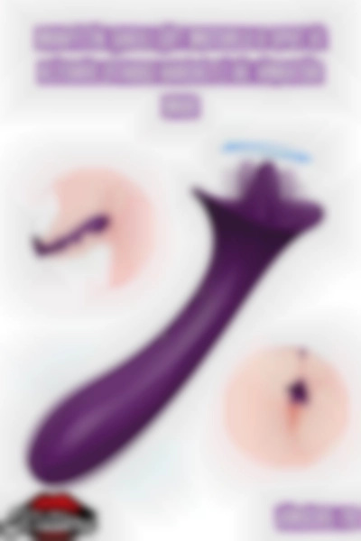 #Kissers00760 - Manyetik Şarjlı Çift Motorlu G-Spot ve Klitoris Uyarıcı Hareketli Dil