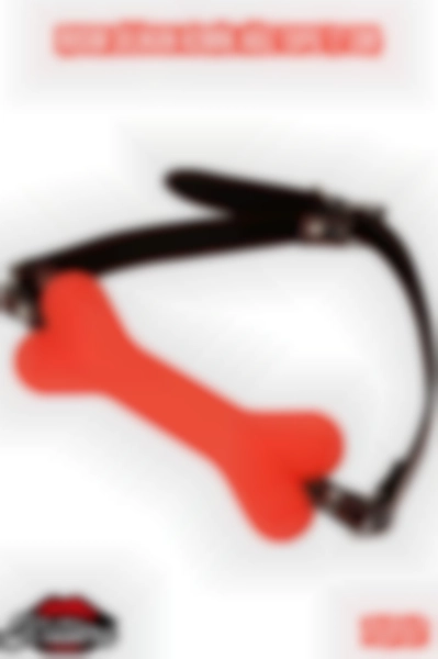 #Kissers00151 - BDSM Silikon Kemik Ağız Topu 12 Cm