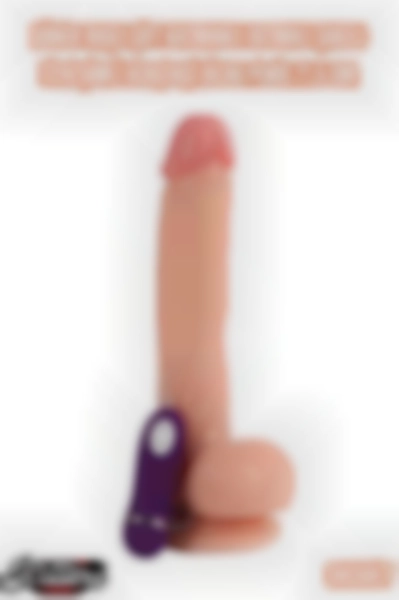 #Kissers00133 - Titreşimli ve Isıtmalı 21.5 Cm Dildo Penis
