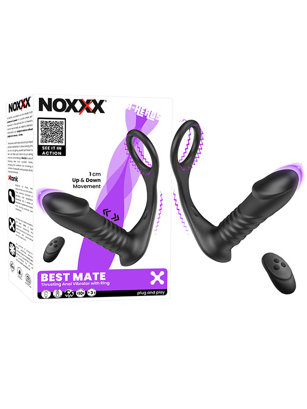 #802160 - NOXXX A-Heros Best Mate Kumandalı Şarjlı İleri Geri Hareketli Penis Halkalı Anal Vibratör
