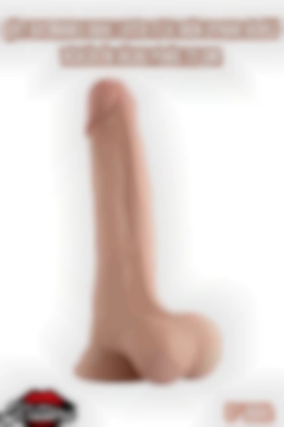 #Kissers00113 - Çift Katmanlı Oynar Derili Dildo Penis 23 Cm