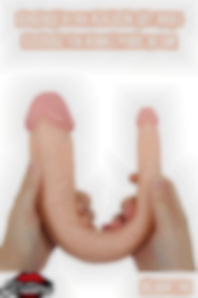 #Kissers00734 - Gerçekçi Ultra Realistik Çift Başlı Ten Renkli Penis 36 Cm