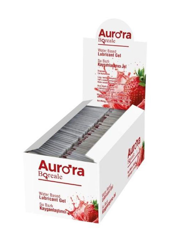 #AB3522 - Aurora Boreale 5ml Şase Çilekli Kayganlaştırıcı Jel 100 Adet