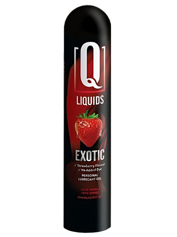 #LQ1507 - Q Liquids Excotic Çilek Aromalı Kayganlaştırıcı Jel 125 ml