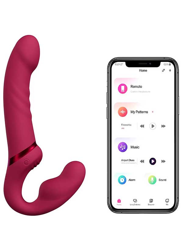 #LVSLP - LUSH Lapis Strapless Strap-on App Controlled