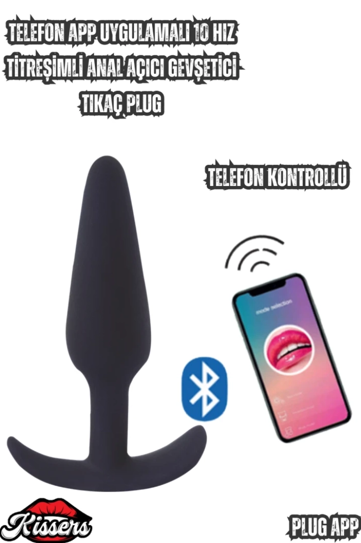 #7455 - Hız Titreşimli Anal Açıcı Gevşetici Medikal Silikon Tıkaç