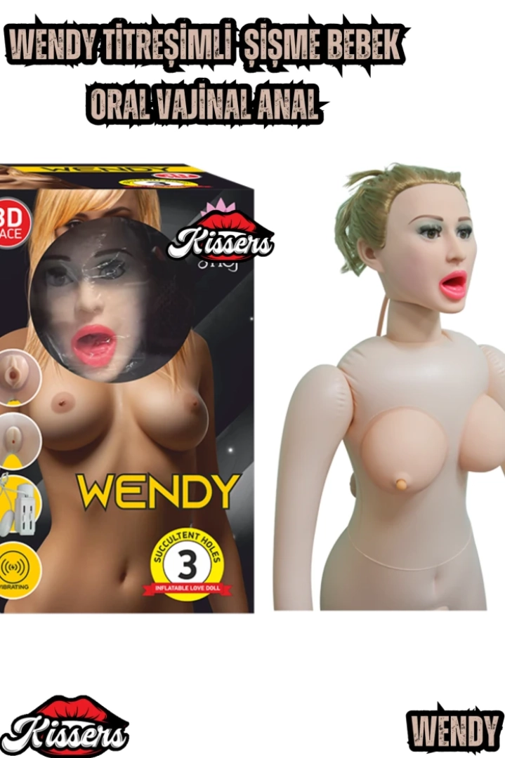 #7459 - Wendy Titreşimli Realistik Şişme Bebek - Oral, Vajinal, Anal