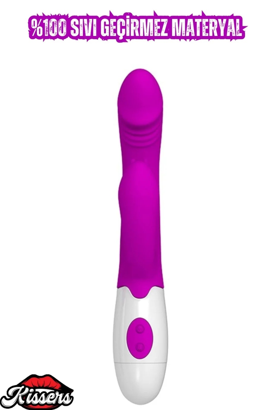 #3831 - Isıtmalı Medikal Silikon Mor Penis Vibratör 22 Cm