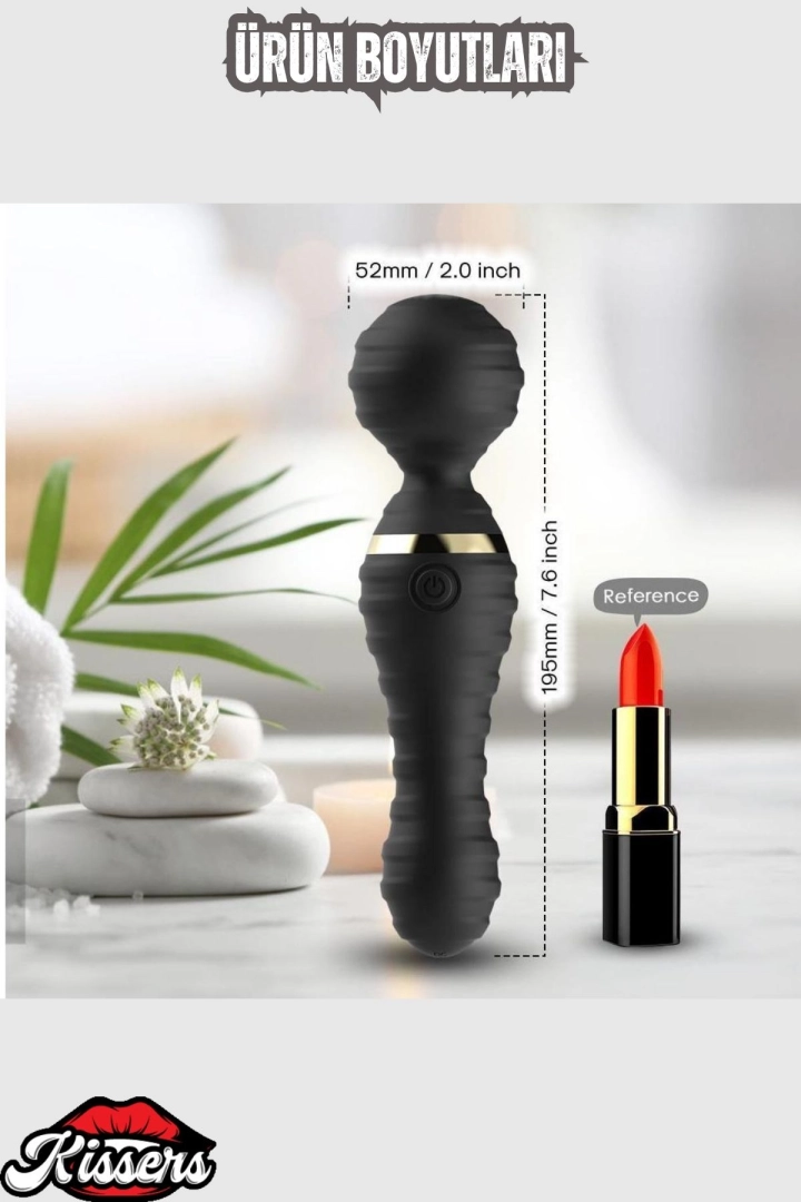 #6371 - Magic Wand Massager Çok Sessiz G Noktası Uyarıcılı Vibratör Masaj Alet