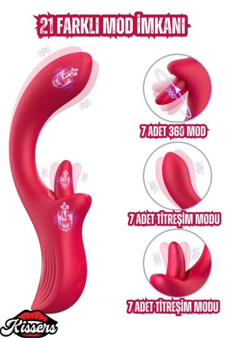#7482 - Nora Şarjlı 2-in-1 Klitoris ve G Nokta Uyarıcı Vibratör