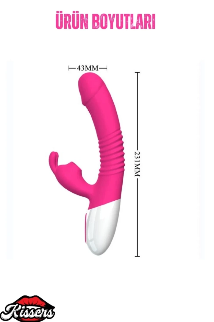 #7483 - G-Spot ve Klitoris Uyarıcı Rabbit Vibratör - Şarjlı ve Isıtmalı