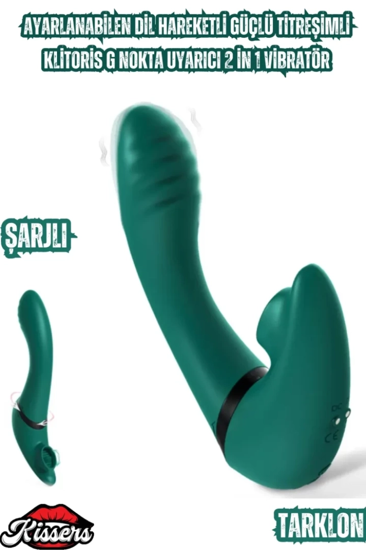 #7487 - G Nokta Uyarıcı Vibratör - Şarjlı ve Ayarlanabilir Dil Hareketli