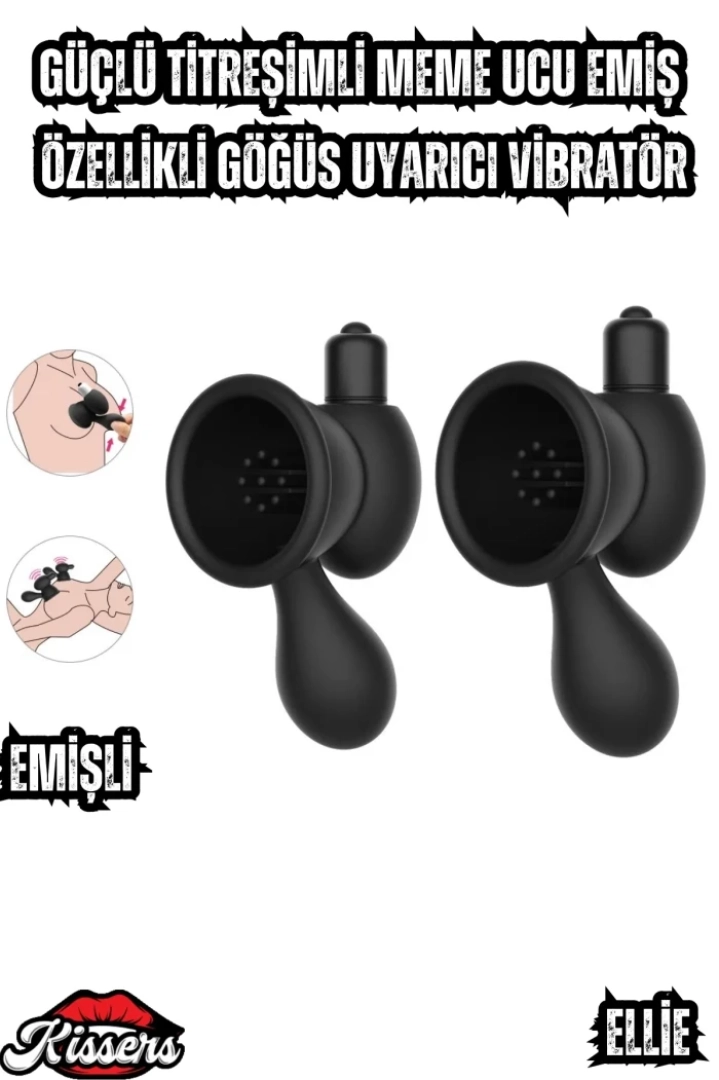 #7502 - Bobo Güçlü Titreşimli Meme Ucu Emiş Özellikli Göğüs Uyarıcı Vibratör