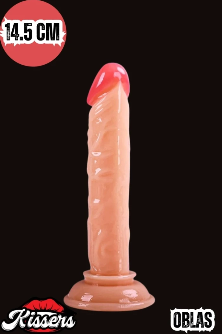 #7531 - Realistik Testissiz Penis Dildo - 14.5 cm Orta Boy Cinsel Oyuncak