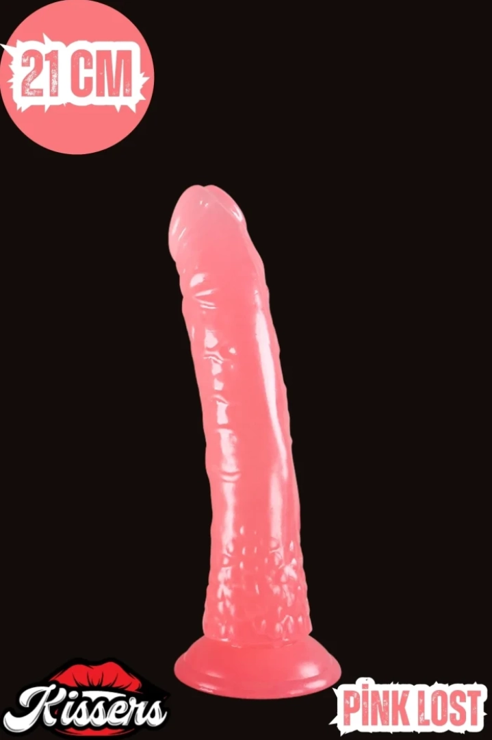 #7533 - Gerçekçi Dokuya Sahip Testissiz Penis Dildo - 21 cm Uzunluğunda