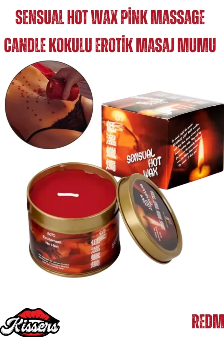 #7599 - BDSM Kırmızı Kokulu Erotik Masaj Mumu - Eşsiz Duyulara Yolculuk