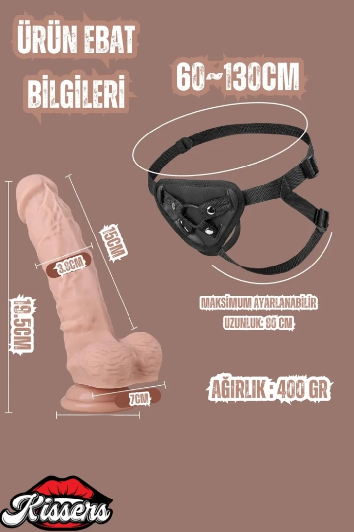 #7685 - Yeni Nesil Realistik Dildo Penis 20 cm