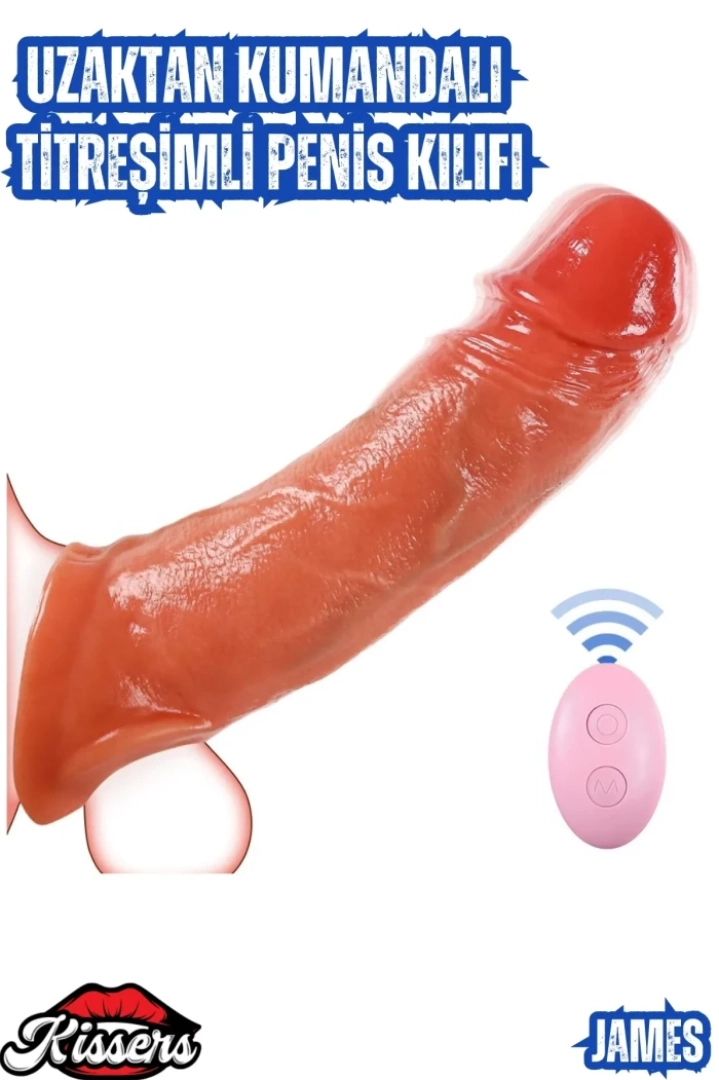 #7696 - Güçlü Titreşimli Uzatmalı Penis Kılıfı - James