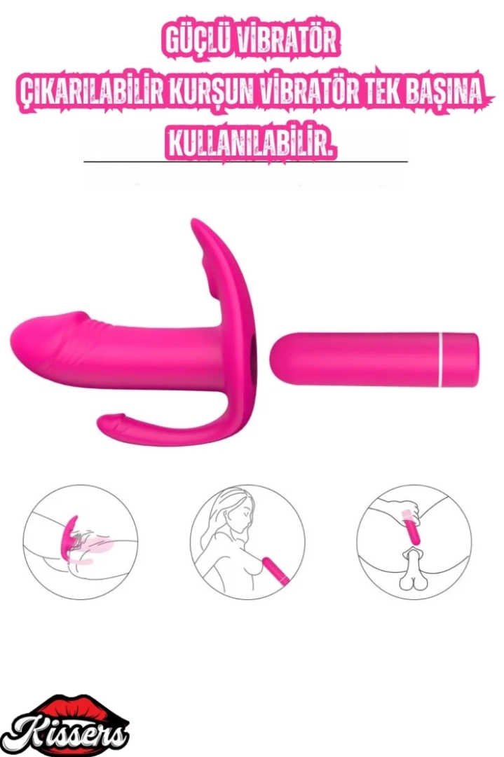 #7745 - Şarjlı Kumandalı Gizlice Külot İçi Giyilebilir Uyarıcı Vibratör