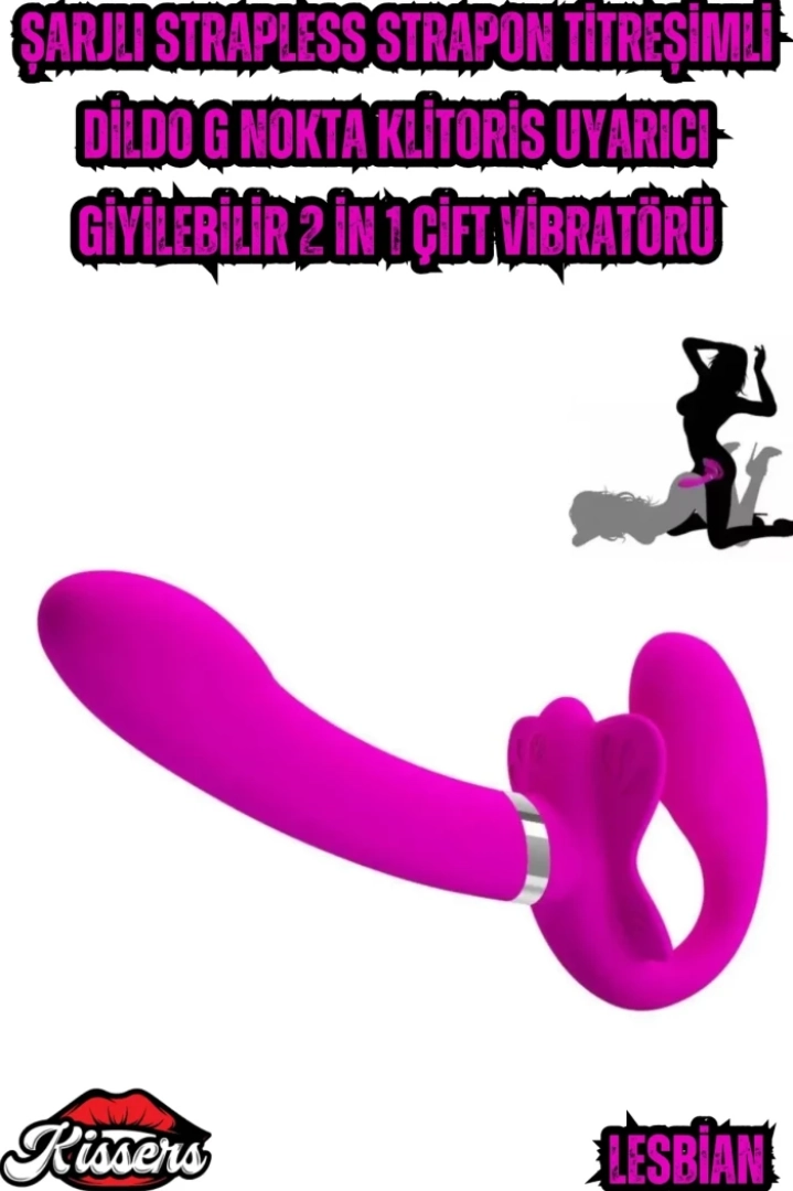 #7755 - Yenilikçi ve Şık Tasarımlı Klitoris Uyarıcı Vibratör Dildo