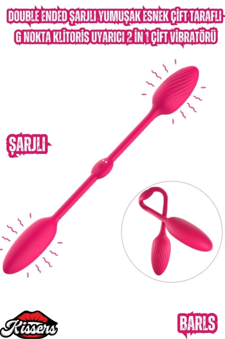 #7761 - Çift Taraflı G Nokta ve Klitoris Uyarıcı Çift Vibratörü