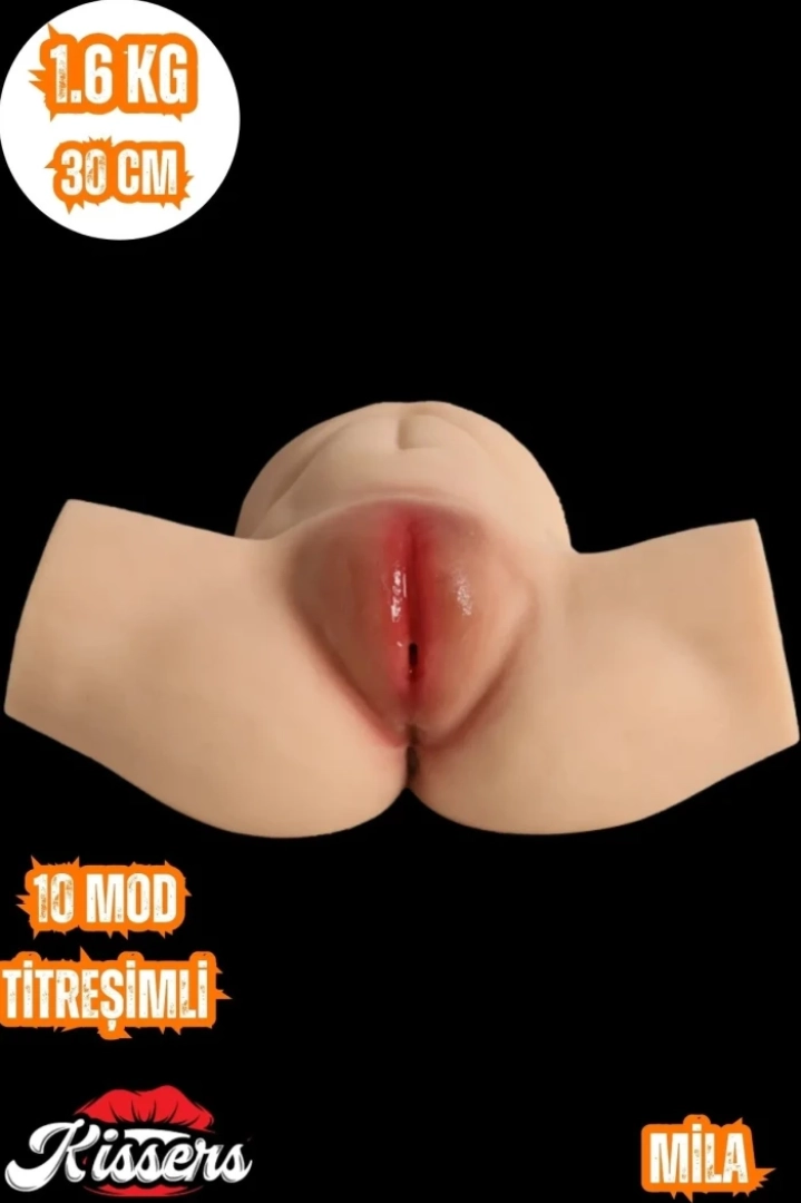 #7806 - Yeni Nesil Titreşimli Gerçekçi Vajina Anal Vajinal Mastürbatör