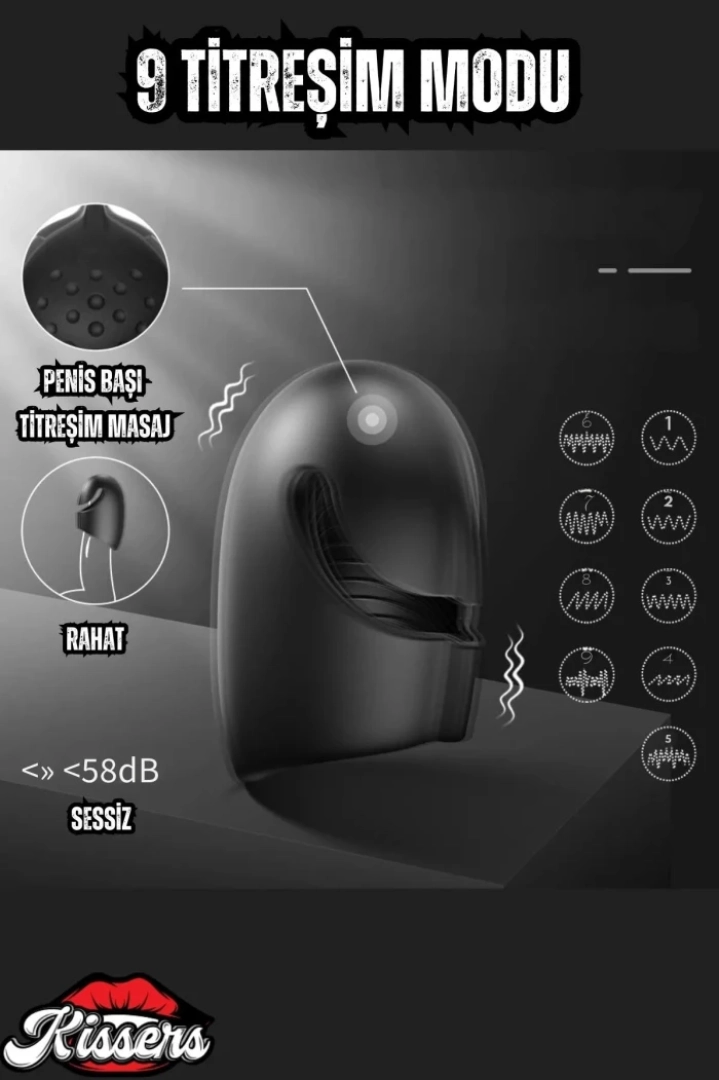 #7822 - Güçlü Titreşimli Masaj Aleti ve Mastürbatör