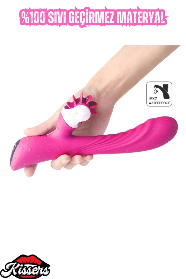 #6396 - Klitoris ve G Nokta Uyarıcı Esnek Dil Hareketli Yalama Yapabilen Oral Seks Vibratörü