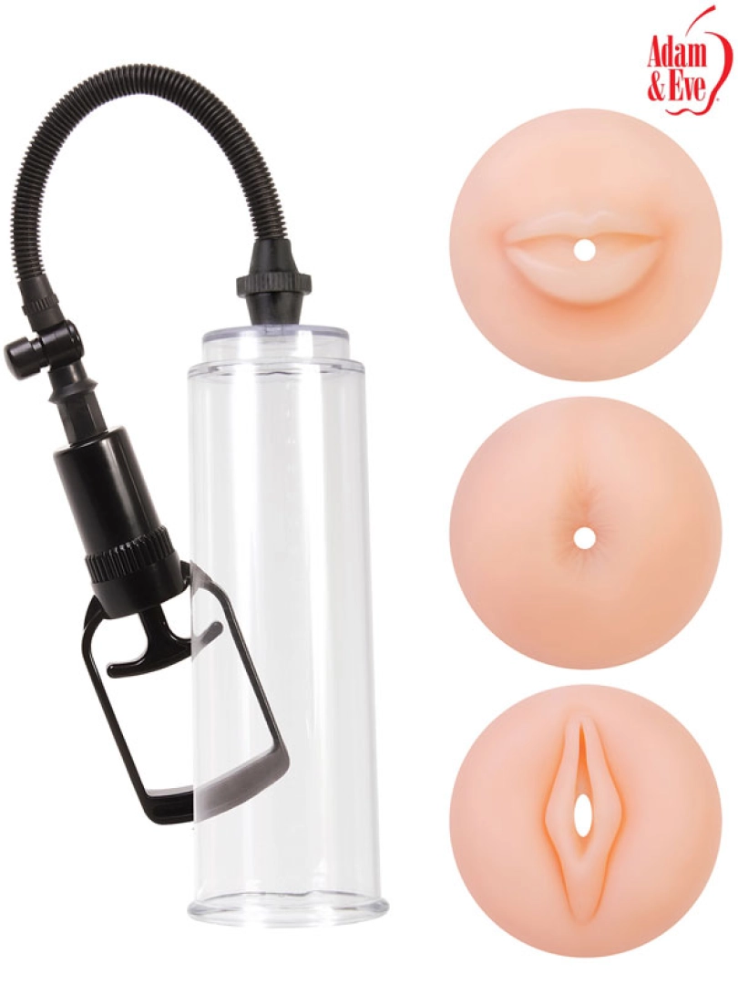 #10252 - Penis Pompası 3 Adet Silikon Başlıklı