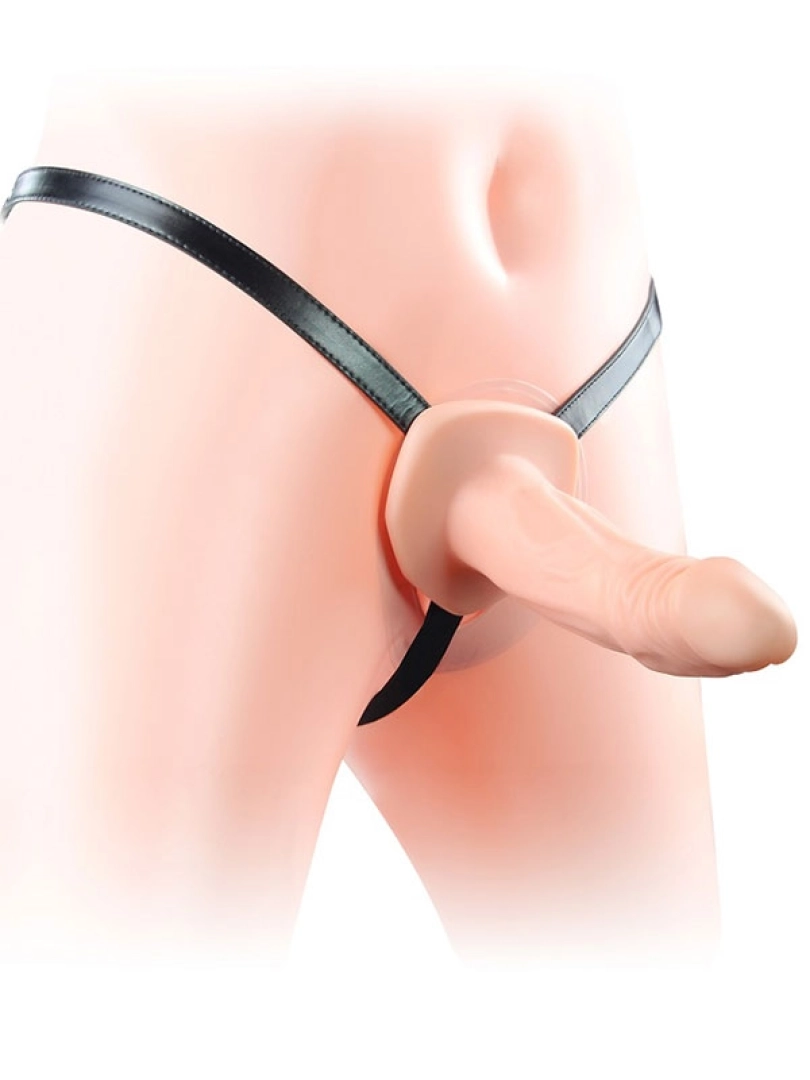 #10267 - İçi Boş Belden Bağlamalı Penis 16.5 cm