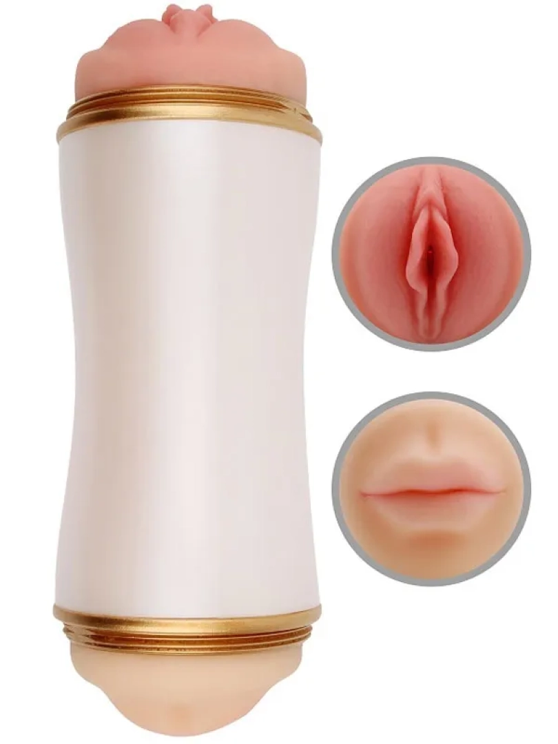 #10272 - Reallistik Vajinal Oral Çift Taraflı Mastürbatör