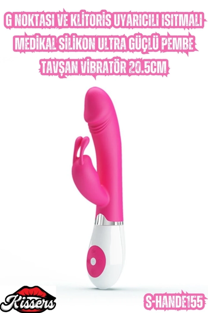 #6775 - G Noktası ve Klitoris Uyarıcılı Isıtmalı Pembe Tavşan Vibratör