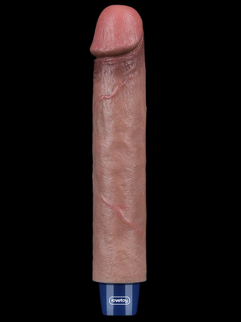#10359 - 9&quot; REAL SOFTEE Rechargeable Silicone Vibrating Dildo