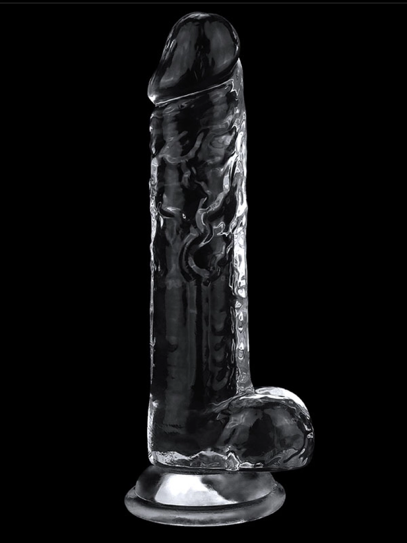 #10366 - Flawless 7.5&#039;&#039; Clear Jel Dildo 19 cm