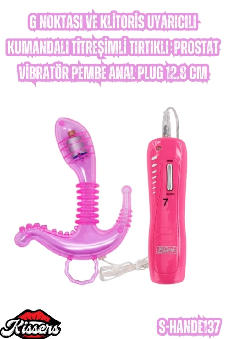 #6790 - Kumandalı Titreşimli Prostat Pembe Vibratör Topu