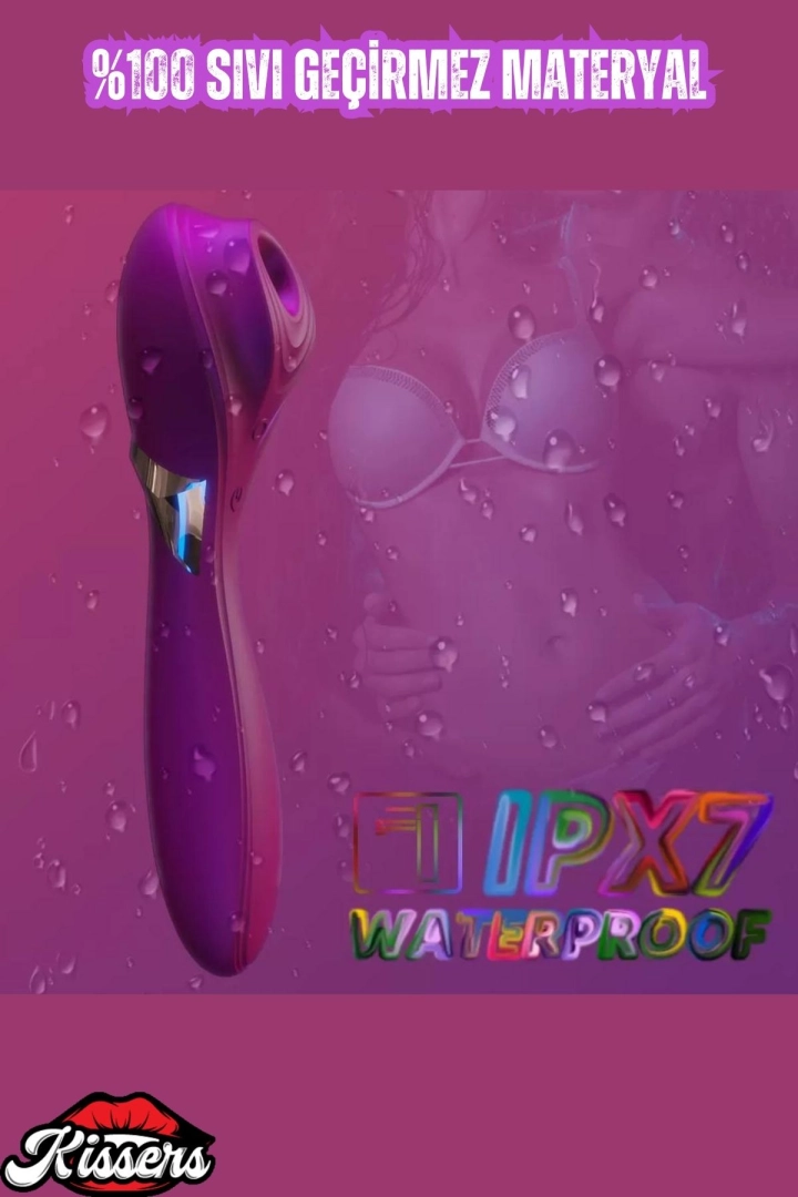 #6420 - &quot;G Spot Uyarıcı ve Klitoris Emiş Güçlü Yeni Nesil Fuşya Vibratör&quot;