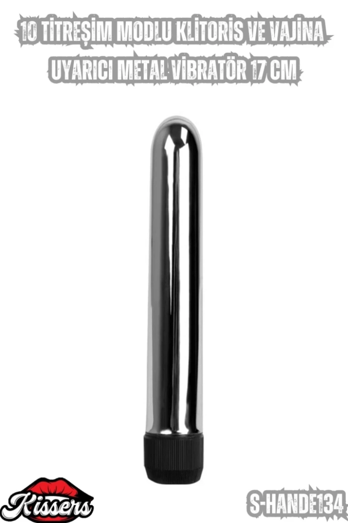 #6795 - 10 Titreşim Modlu Klitoris ve Vajina Uyarıcı Metal Vibratör