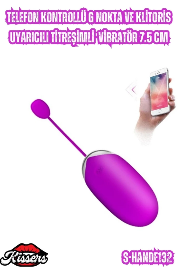 #6797 - Telefon Kontrollü Titreşimli Vibratör 7.5 Cm