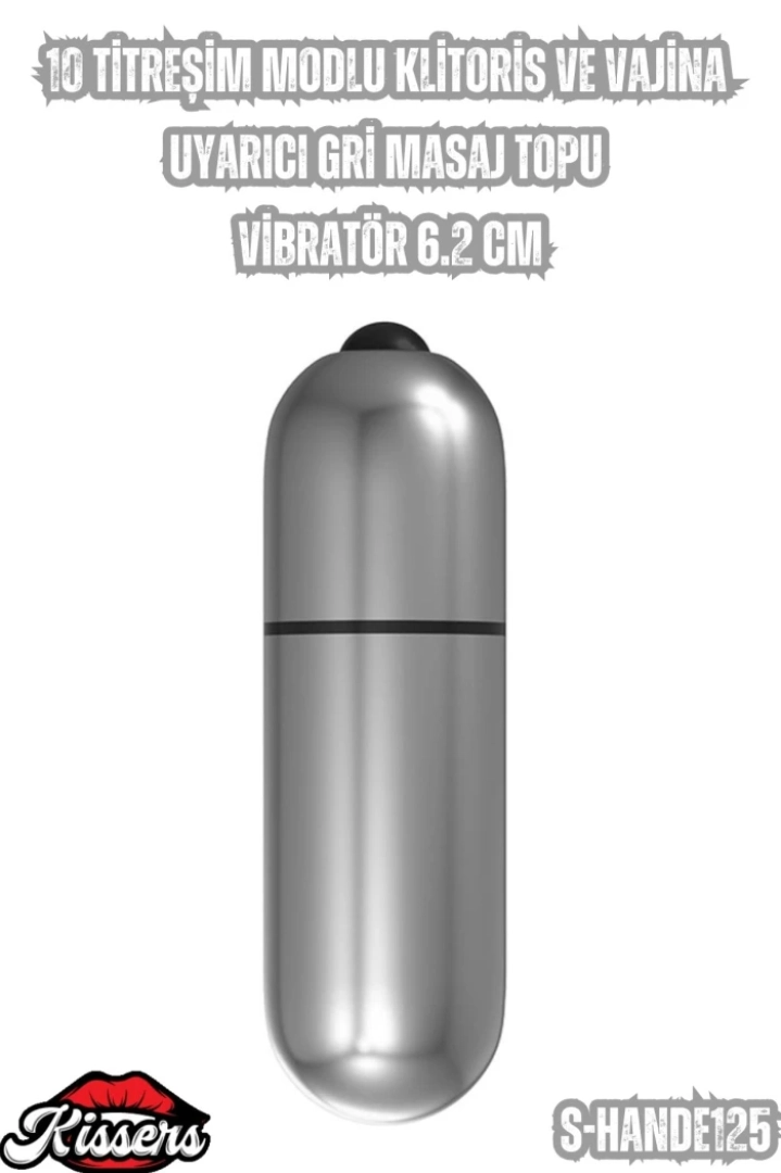 #6804 - 10 Titreşim Modlu Klitoris ve Vajina Masaj Topu Vibratör 6.2 Cm