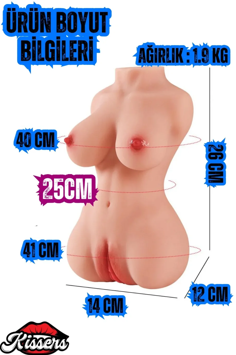 #802 - Gerçekçi Çift Girişli Mastürbatör Realistik Manken