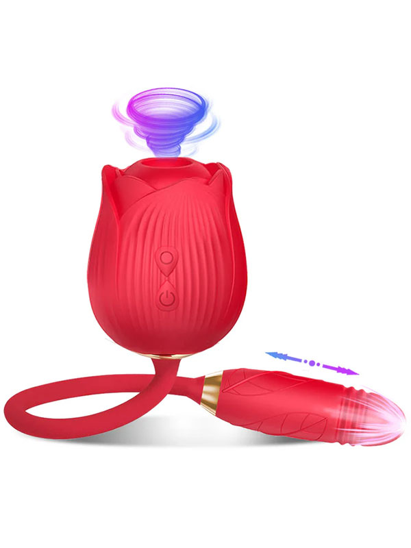 #8169 - NOXXX Titreşimli İtme Hareketli Rose Vibratör