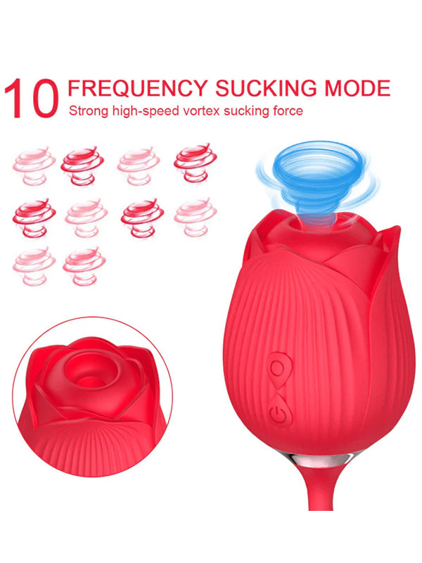 #8171 - NOXXX Titreşimli İtme Hareketli Rose Vibratör