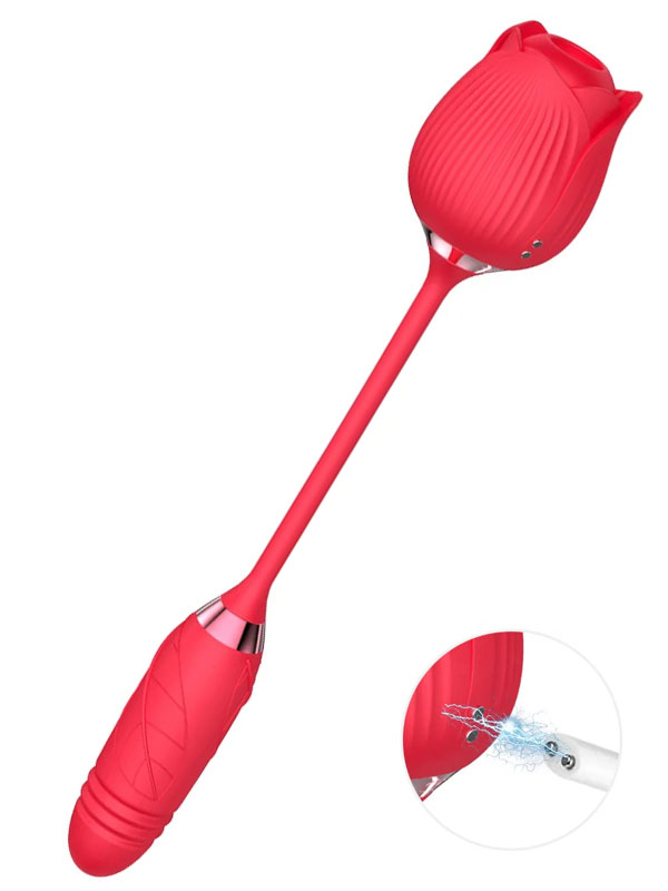 #8170 - NOXXX Titreşimli İtme Hareketli Rose Vibratör