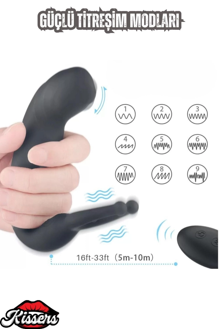 #6442 - G-Nokta ve Klitoris Uyarıcı Hareketli Testis Penis Halkalı Prostat ve
