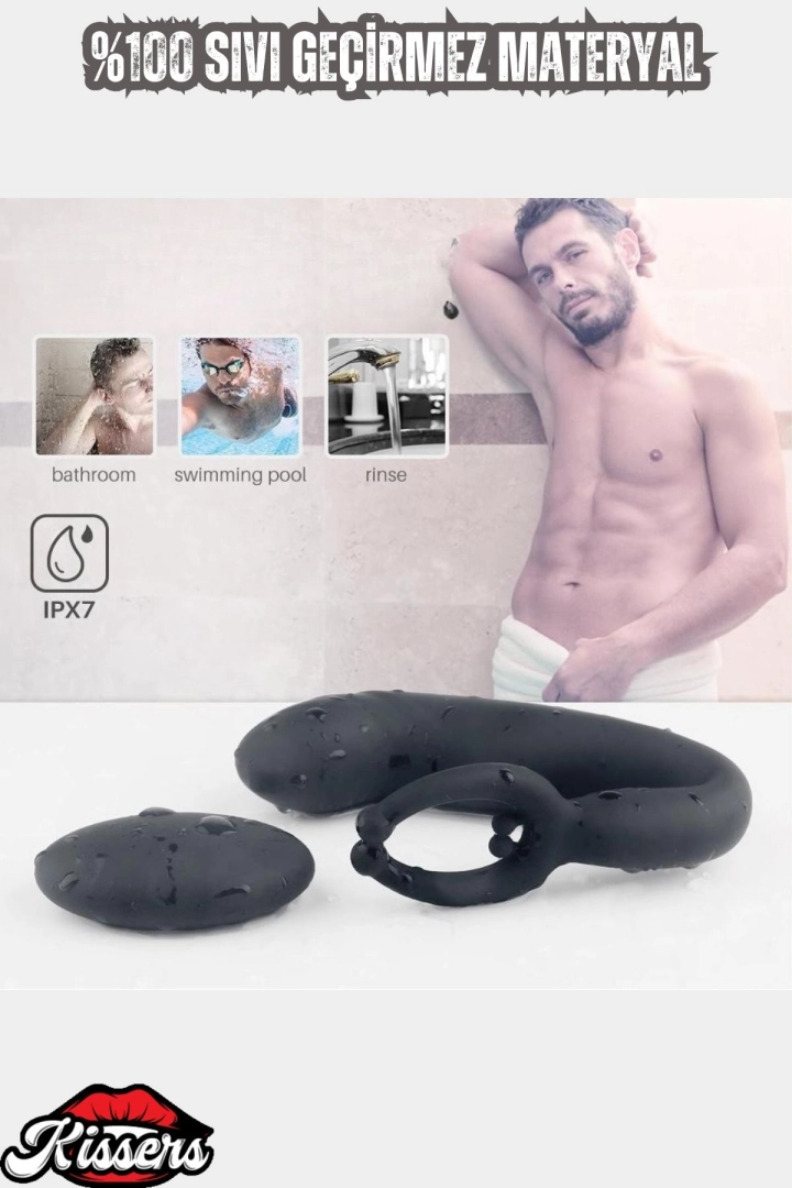 #6444 - G-Nokta ve Klitoris Uyarıcı Hareketli Testis Penis Halkalı Prostat ve